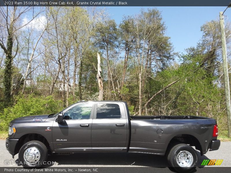 Granite Crystal Metallic / Black 2023 Ram 3500 Big Horn Crew Cab 4x4