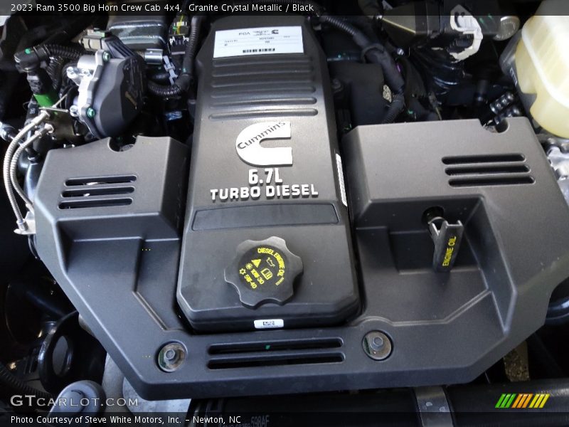 Granite Crystal Metallic / Black 2023 Ram 3500 Big Horn Crew Cab 4x4