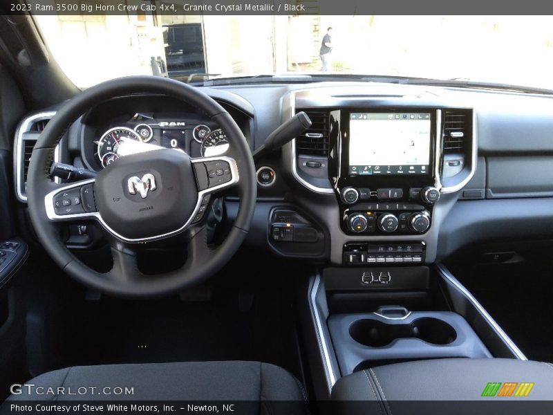 Granite Crystal Metallic / Black 2023 Ram 3500 Big Horn Crew Cab 4x4
