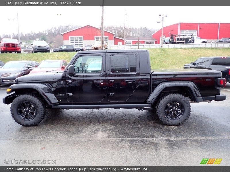 Black / Black 2023 Jeep Gladiator Willys 4x4