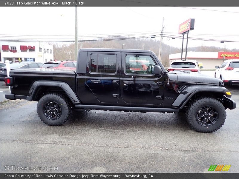 Black / Black 2023 Jeep Gladiator Willys 4x4