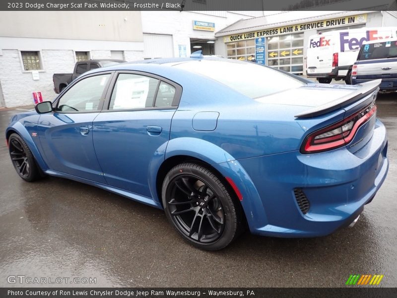 Frostbite / Black 2023 Dodge Charger Scat Pack Widebody