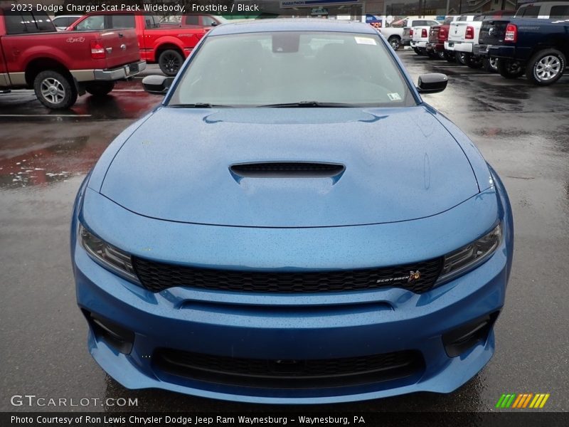 Frostbite / Black 2023 Dodge Charger Scat Pack Widebody