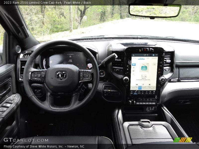 Pearl White / Black 2023 Ram 2500 Limited Crew Cab 4x4