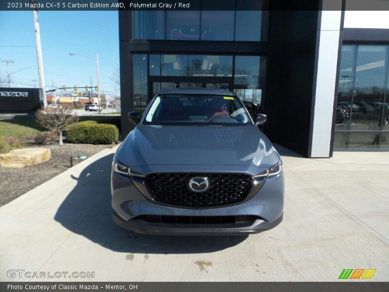 Polymetal Gray / Red 2023 Mazda CX-5 S Carbon Edition AWD