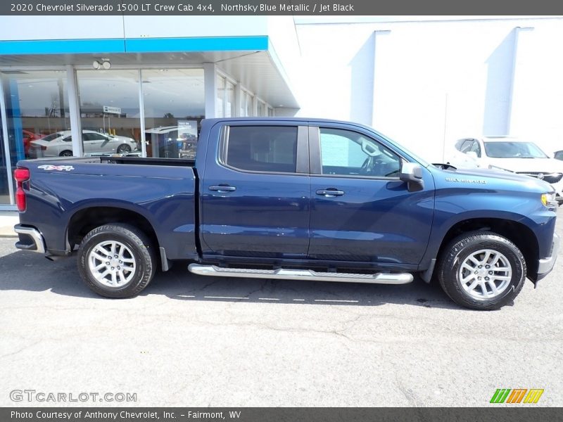 Northsky Blue Metallic / Jet Black 2020 Chevrolet Silverado 1500 LT Crew Cab 4x4