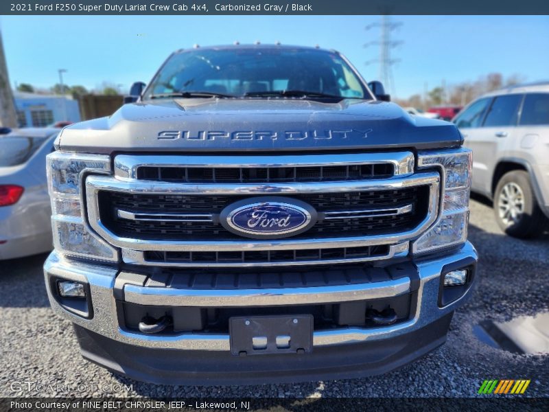 Carbonized Gray / Black 2021 Ford F250 Super Duty Lariat Crew Cab 4x4