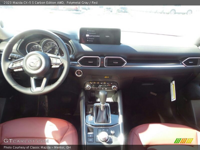 Polymetal Gray / Red 2023 Mazda CX-5 S Carbon Edition AWD