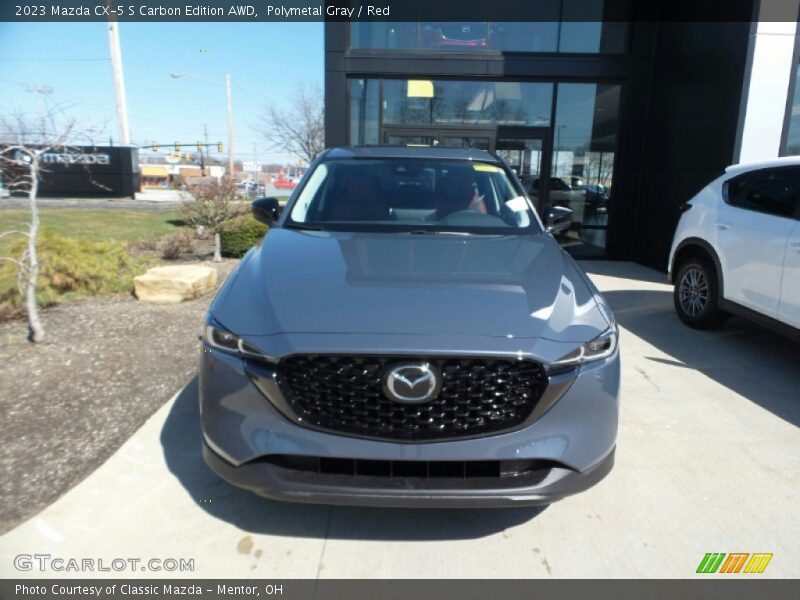 Polymetal Gray / Red 2023 Mazda CX-5 S Carbon Edition AWD