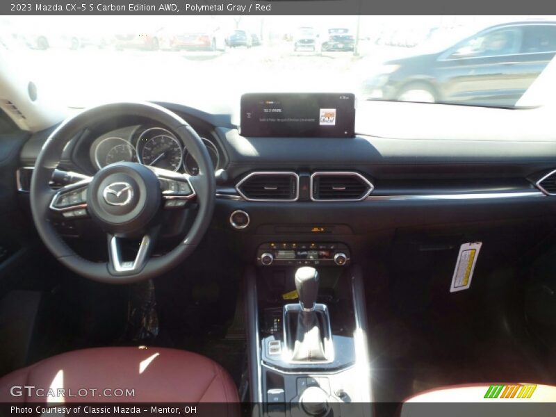 Polymetal Gray / Red 2023 Mazda CX-5 S Carbon Edition AWD