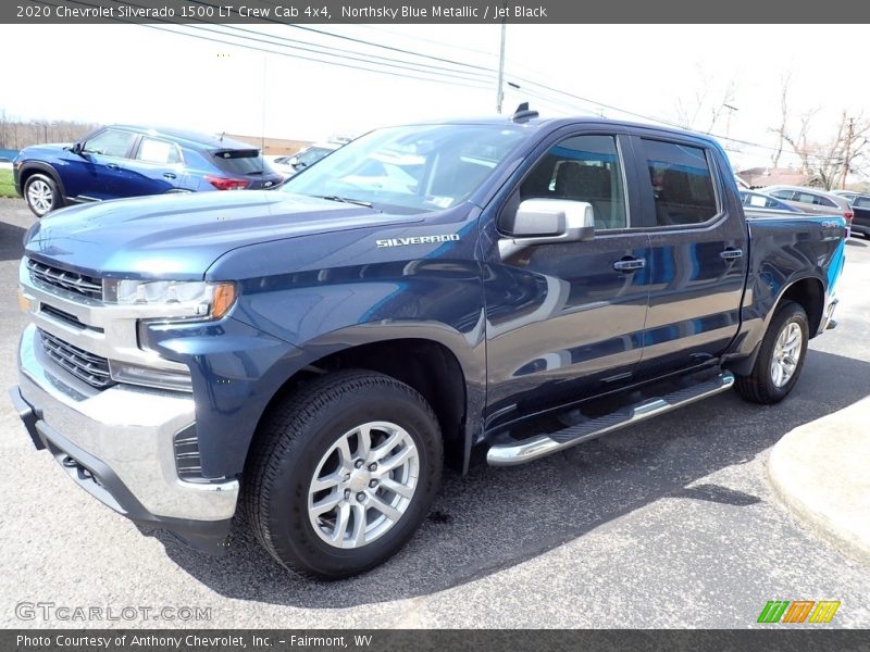 Northsky Blue Metallic / Jet Black 2020 Chevrolet Silverado 1500 LT Crew Cab 4x4