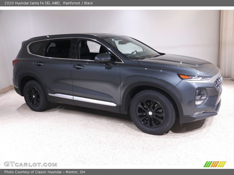 Rainforest / Black 2020 Hyundai Santa Fe SEL AWD