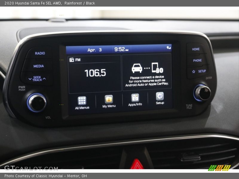 Rainforest / Black 2020 Hyundai Santa Fe SEL AWD
