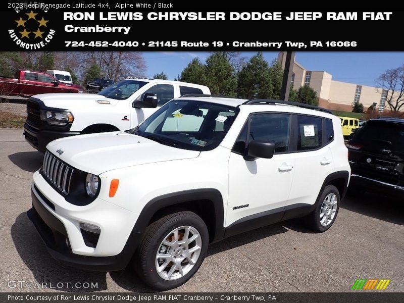 Alpine White / Black 2023 Jeep Renegade Latitude 4x4