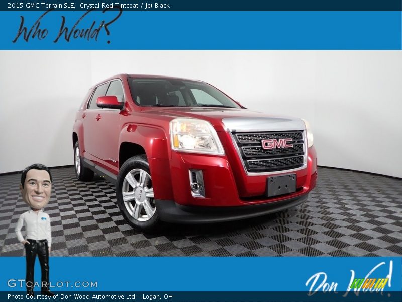 Crystal Red Tintcoat / Jet Black 2015 GMC Terrain SLE