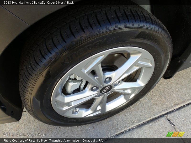 Cyber Silver / Black 2023 Hyundai Kona SEL AWD