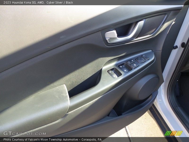 Cyber Silver / Black 2023 Hyundai Kona SEL AWD