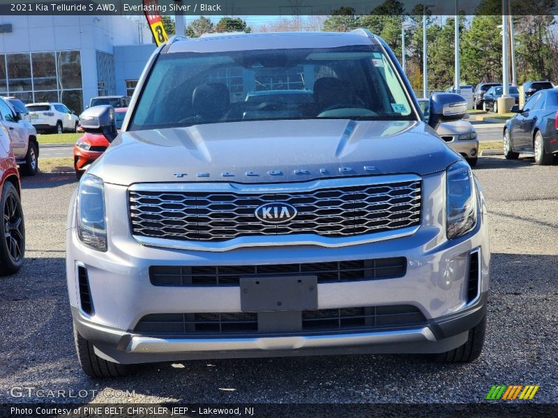 Everlasting Silver / Black 2021 Kia Telluride S AWD