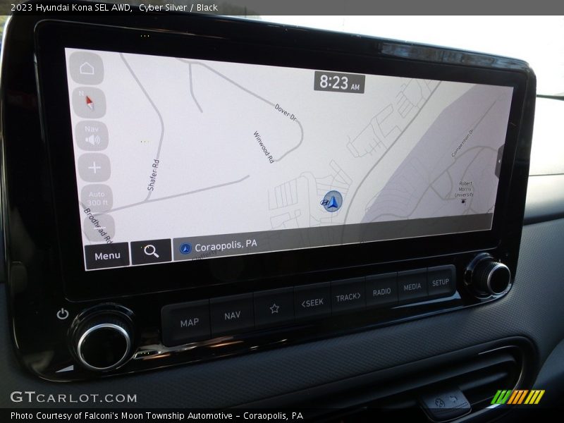 Cyber Silver / Black 2023 Hyundai Kona SEL AWD