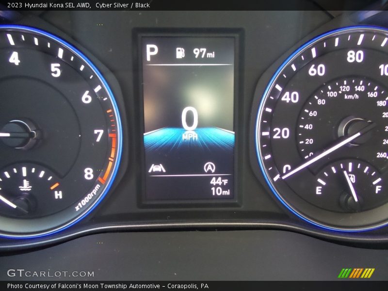 Cyber Silver / Black 2023 Hyundai Kona SEL AWD