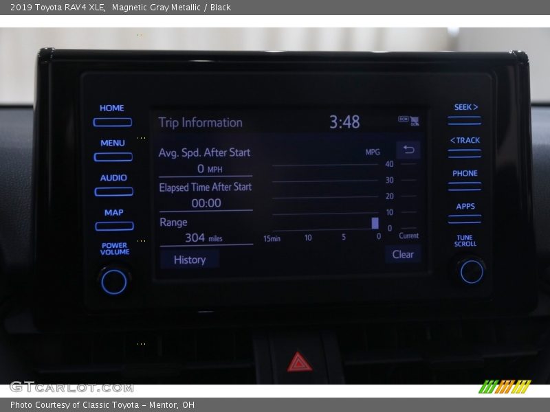 Magnetic Gray Metallic / Black 2019 Toyota RAV4 XLE