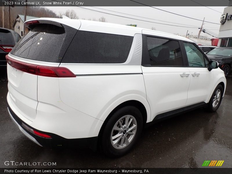 Snow White Pearl / Gray 2023 Kia Carnival LX