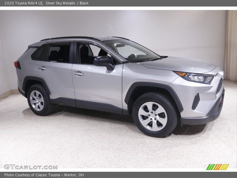 Silver Sky Metallic / Black 2020 Toyota RAV4 LE