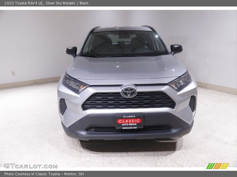 Silver Sky Metallic / Black 2020 Toyota RAV4 LE