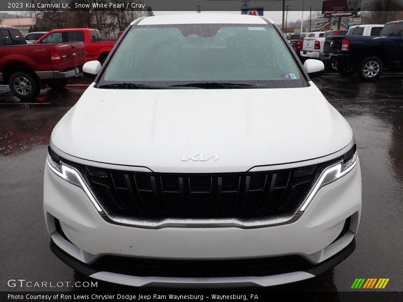 Snow White Pearl / Gray 2023 Kia Carnival LX
