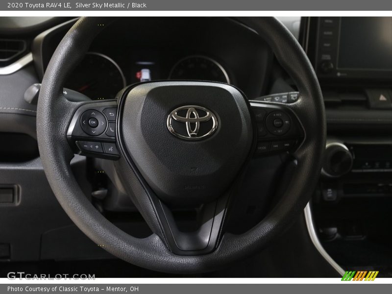 Silver Sky Metallic / Black 2020 Toyota RAV4 LE