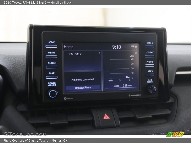 Silver Sky Metallic / Black 2020 Toyota RAV4 LE