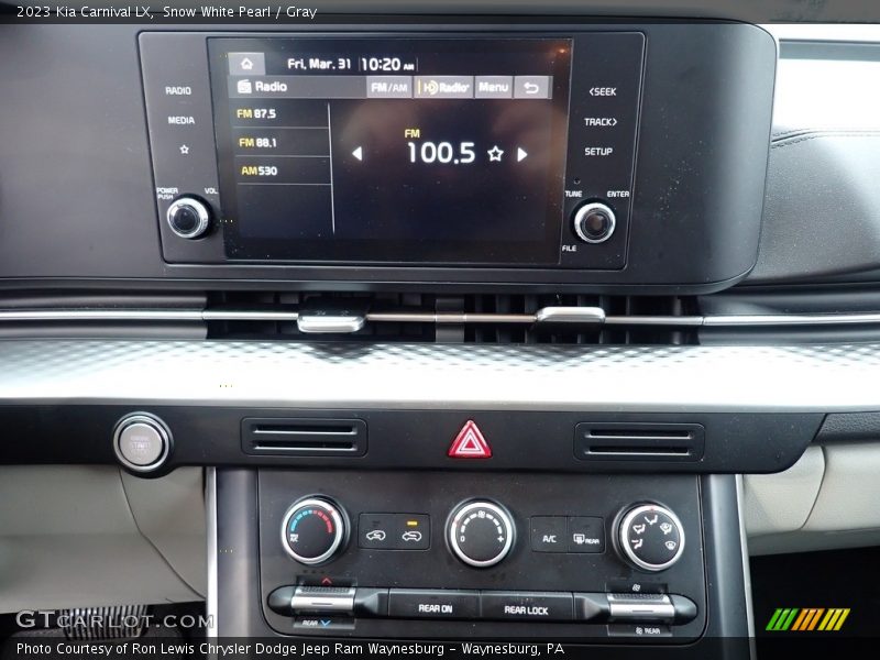 Snow White Pearl / Gray 2023 Kia Carnival LX