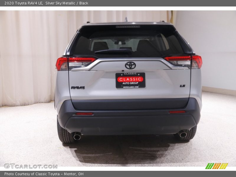 Silver Sky Metallic / Black 2020 Toyota RAV4 LE