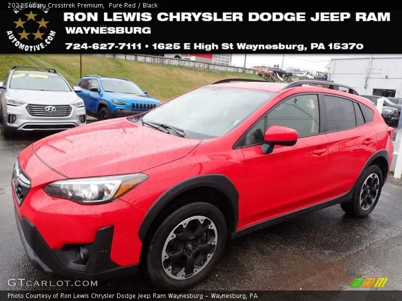 Pure Red / Black 2021 Subaru Crosstrek Premium