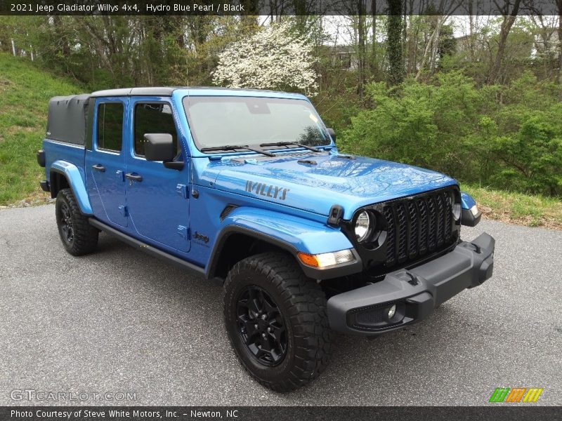 Hydro Blue Pearl / Black 2021 Jeep Gladiator Willys 4x4