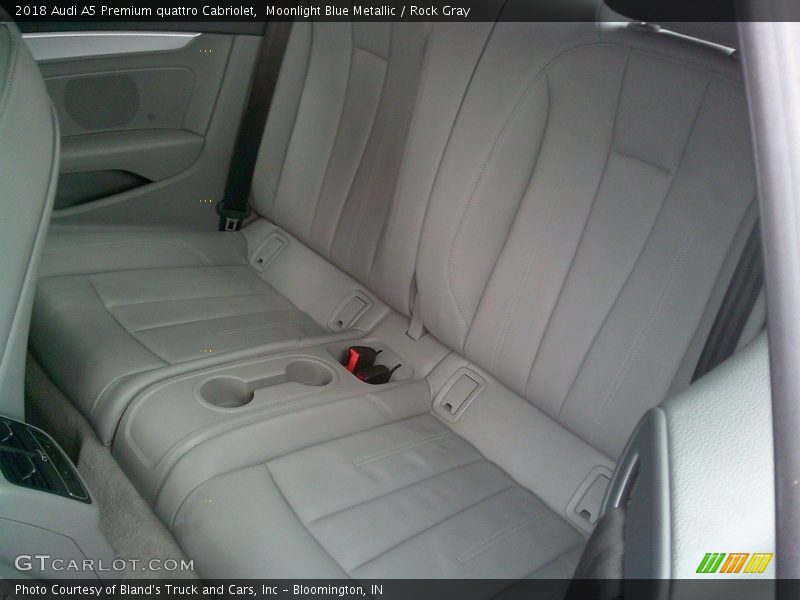 Moonlight Blue Metallic / Rock Gray 2018 Audi A5 Premium quattro Cabriolet