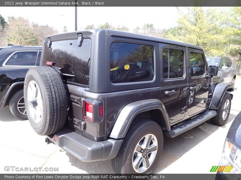 Black / Black 2022 Jeep Wrangler Unlimited Sahara 4x4