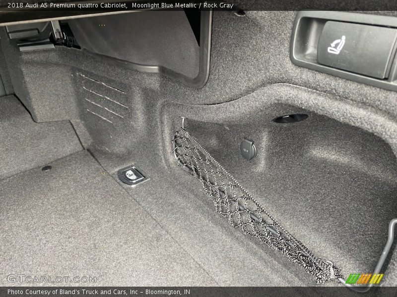 Moonlight Blue Metallic / Rock Gray 2018 Audi A5 Premium quattro Cabriolet