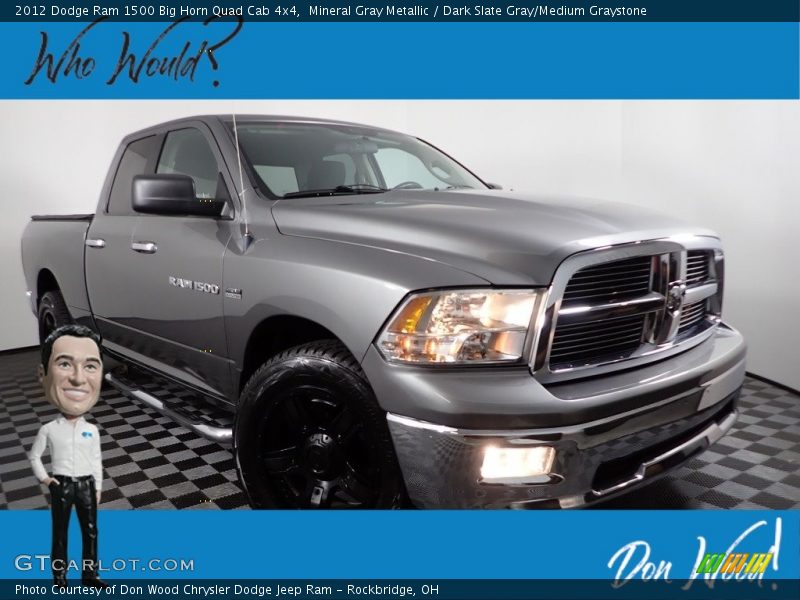 Mineral Gray Metallic / Dark Slate Gray/Medium Graystone 2012 Dodge Ram 1500 Big Horn Quad Cab 4x4