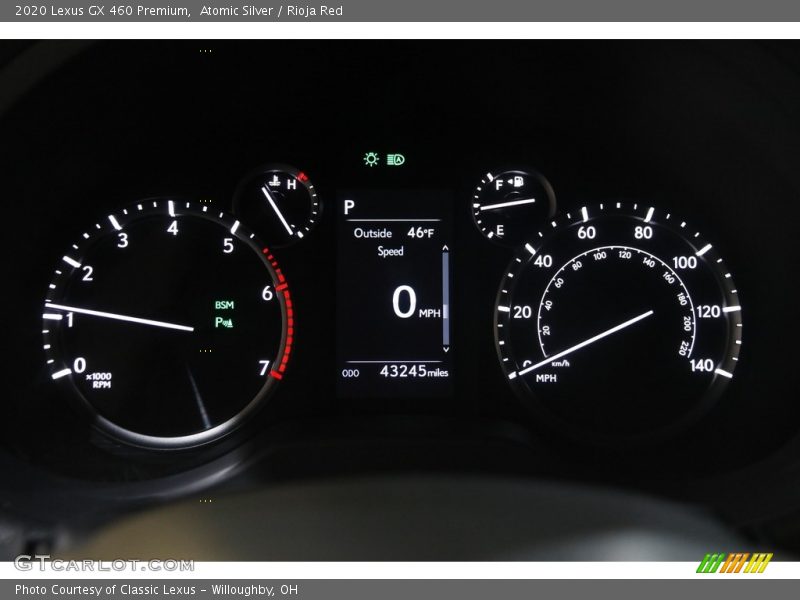  2020 GX 460 Premium 460 Premium Gauges