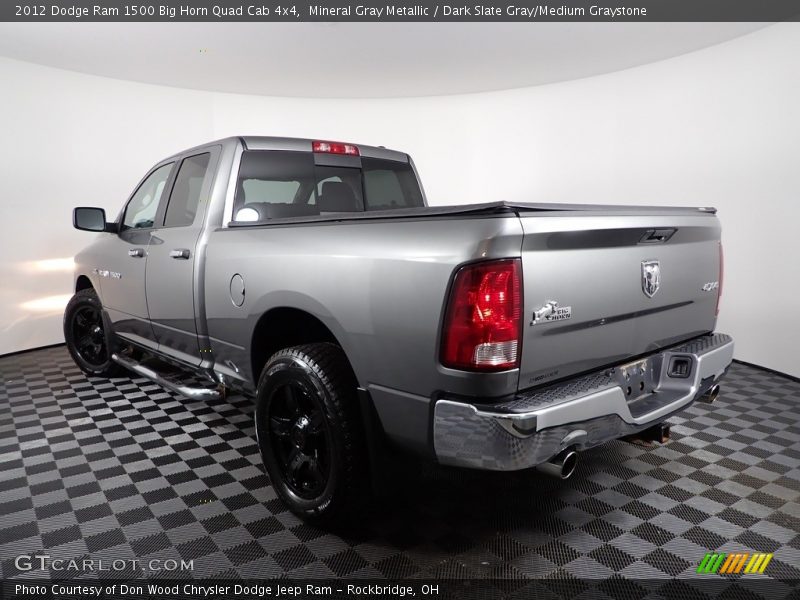 Mineral Gray Metallic / Dark Slate Gray/Medium Graystone 2012 Dodge Ram 1500 Big Horn Quad Cab 4x4