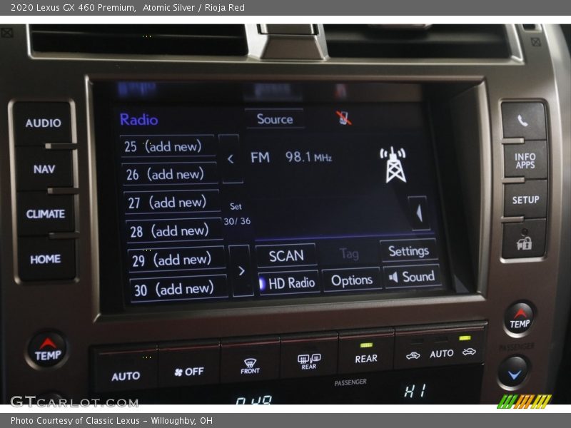 Controls of 2020 GX 460 Premium