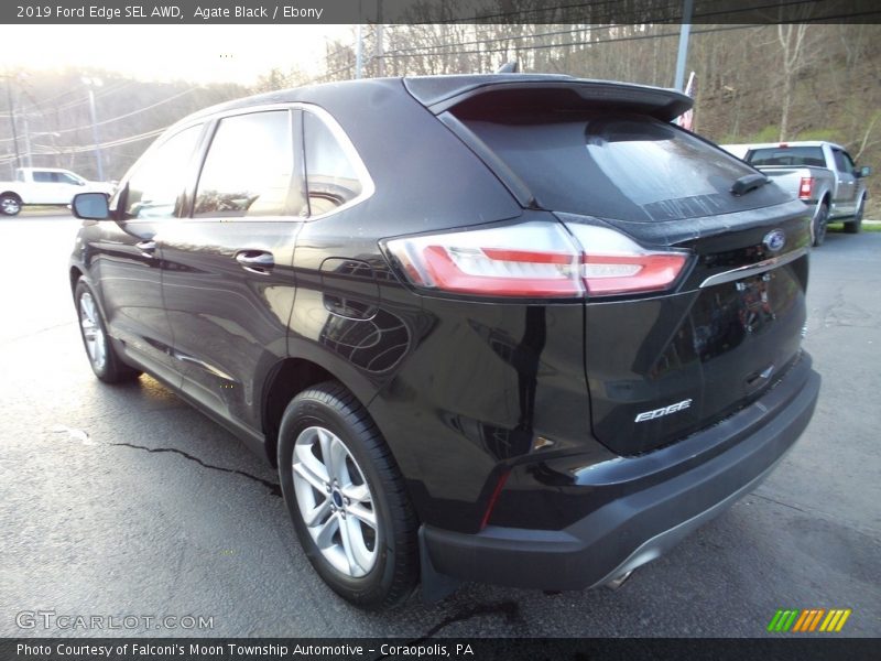 Agate Black / Ebony 2019 Ford Edge SEL AWD