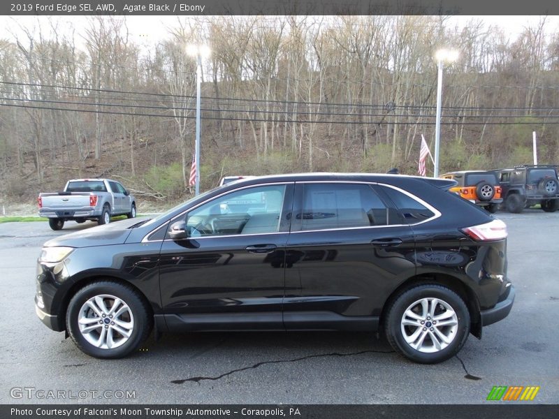 Agate Black / Ebony 2019 Ford Edge SEL AWD