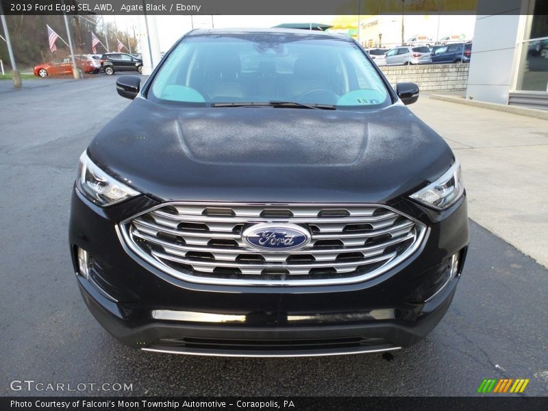 Agate Black / Ebony 2019 Ford Edge SEL AWD