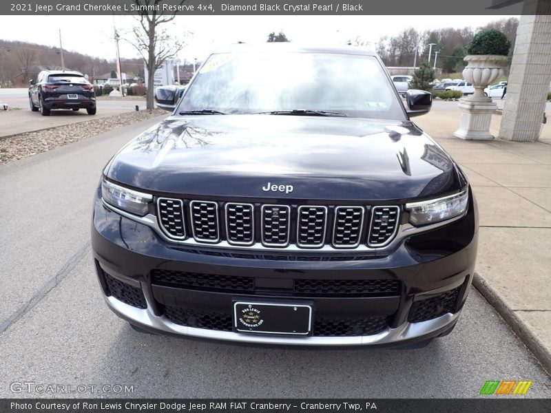 Diamond Black Crystal Pearl / Black 2021 Jeep Grand Cherokee L Summit Reserve 4x4
