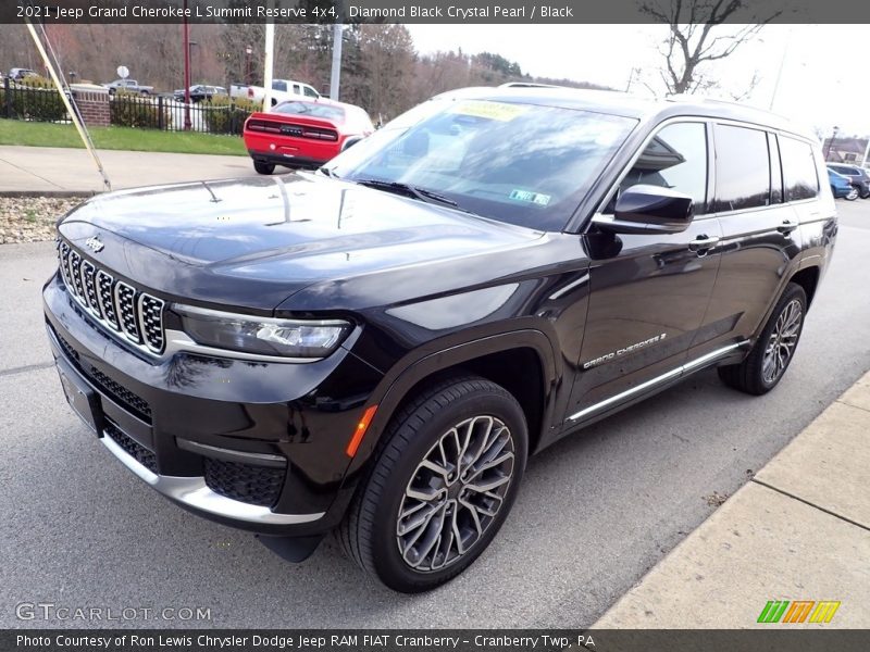 Diamond Black Crystal Pearl / Black 2021 Jeep Grand Cherokee L Summit Reserve 4x4