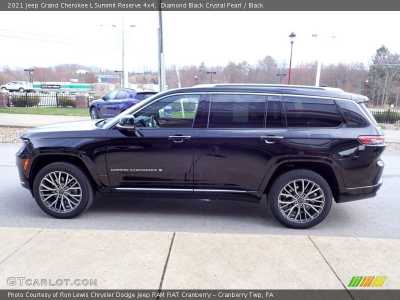 Diamond Black Crystal Pearl / Black 2021 Jeep Grand Cherokee L Summit Reserve 4x4