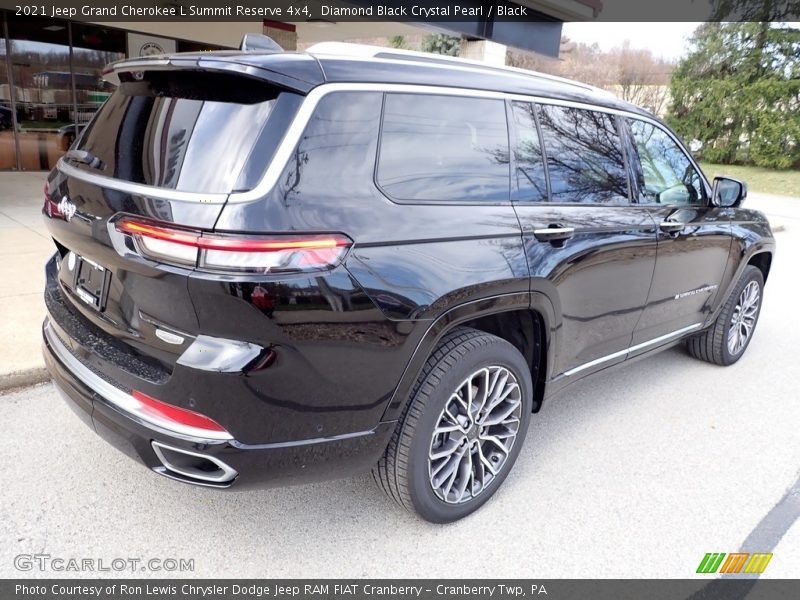 Diamond Black Crystal Pearl / Black 2021 Jeep Grand Cherokee L Summit Reserve 4x4