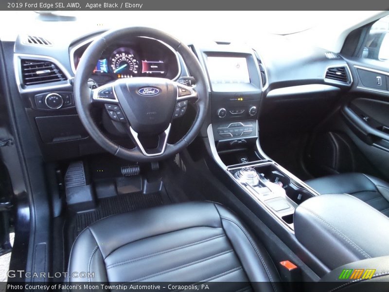 Agate Black / Ebony 2019 Ford Edge SEL AWD